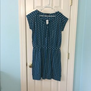NWT Flower printed blue GAP dress